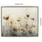 Americanflat Floral Canvas Wall Art Featuring Soft Yellow and Beige Flowers with Grey and Cream Tones - Modern Wall Art